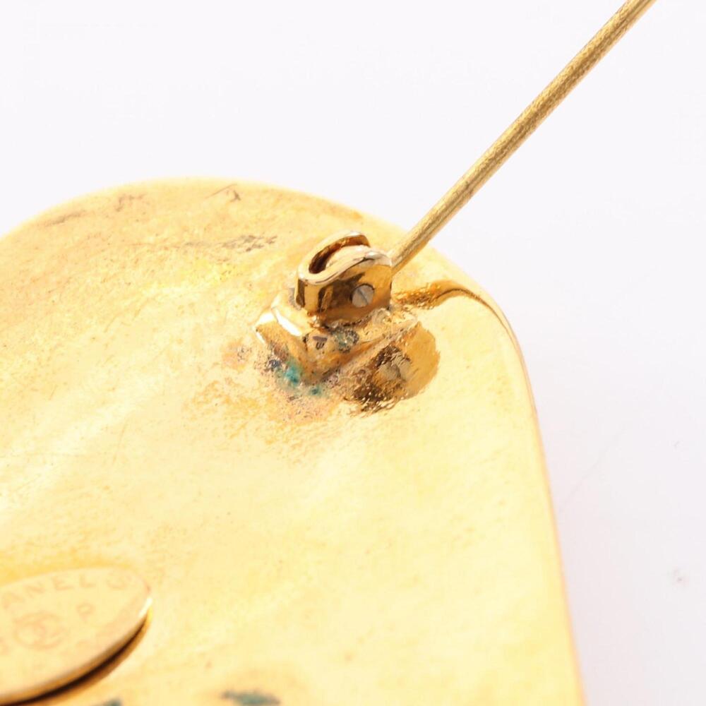 CHANEL Authentic Gold Logo Brooch - Picture 4 of 6